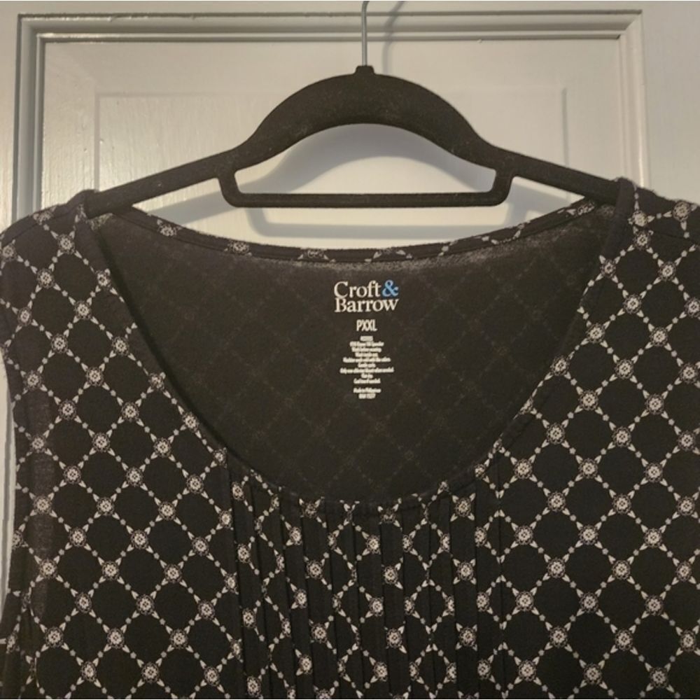 Adorable Black Zig checkered shift dress. Versatile. P XXL.‎ - Picture 9 of 11